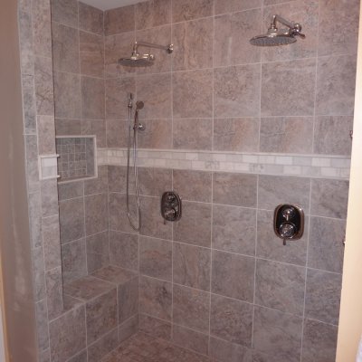 Custom shower remodel 10